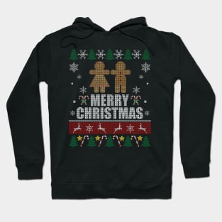 Christmas Gingerbread Man & Woman Hoodie